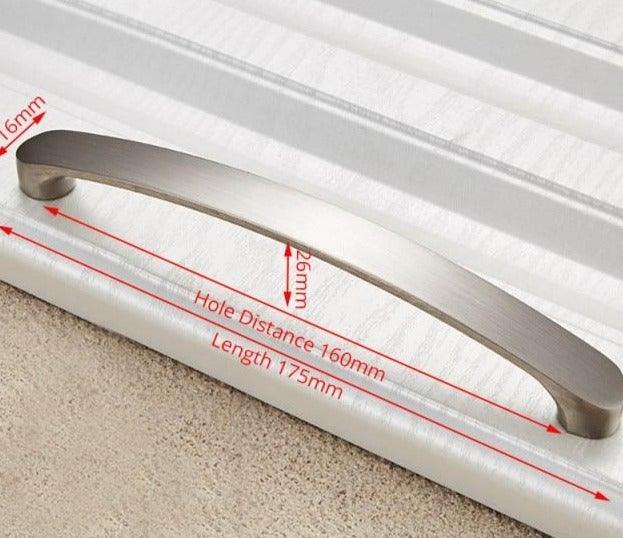 Cabinet Handles Kitchen Door Handles Drawer Knobs Aluminum Alloy Wardrobe Door Handles Brushed Modern Style Hardware  Stainless Steel Kitchen Cabinet Pulls For Kitchen Cabinet Drawer Door Cupboard Decorative Modern Hardware For Cabinet Stevvex