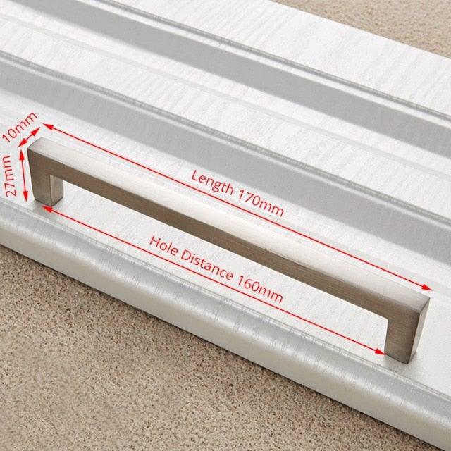 Cabinet Handles Kitchen Door Handles Drawer Knobs Aluminum Alloy Wardrobe Door Handles Brushed Modern Style Hardware  Stainless Steel Kitchen Cabinet Pulls For Kitchen Cabinet Drawer Door Cupboard Decorative Modern Hardware For Cabinet Stevvex