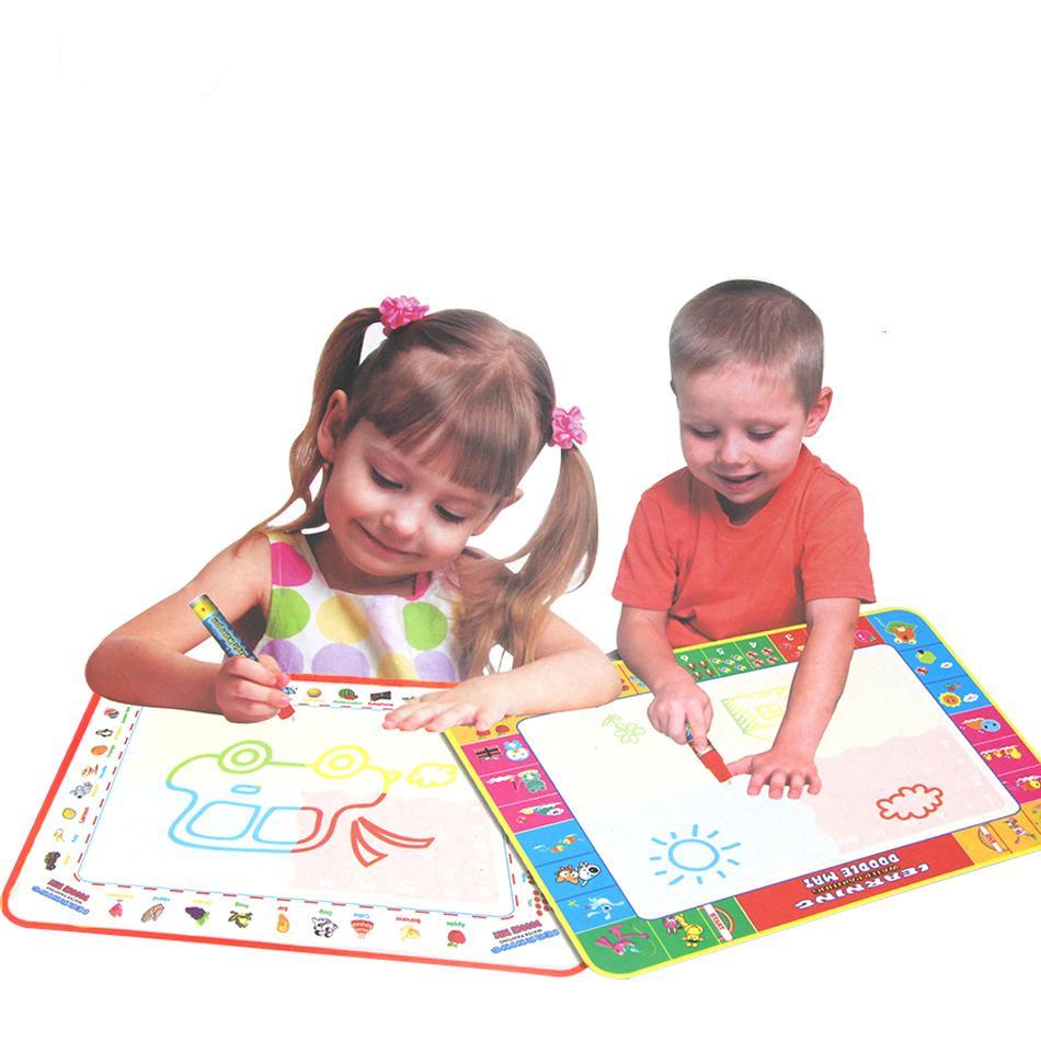 Baby Kids Drawing Water CDarpet with Magic Pen Doodle Painting Picture Water Drawing Play Mat in Drawing Toys Board Gift - SJB-DIAMOND ELITES