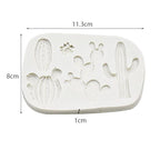 Cactus Plant Silicone Mold For Fondant Cake Decor Cupcakes Sugarcraft Cookies Candies Cards And Clay Resin Bakeware Tools Cactus Silicone Fondant Mold Cacti Sugarcraft Chocolate Candy Mold Cupcake Cake Decorating Tools Polymer Clay Mold