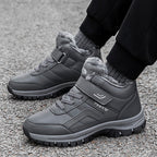 Winter Boots Women Men Warm Plush Velcro Snow Boots Climbing Hiking Shoes Pi-Mart