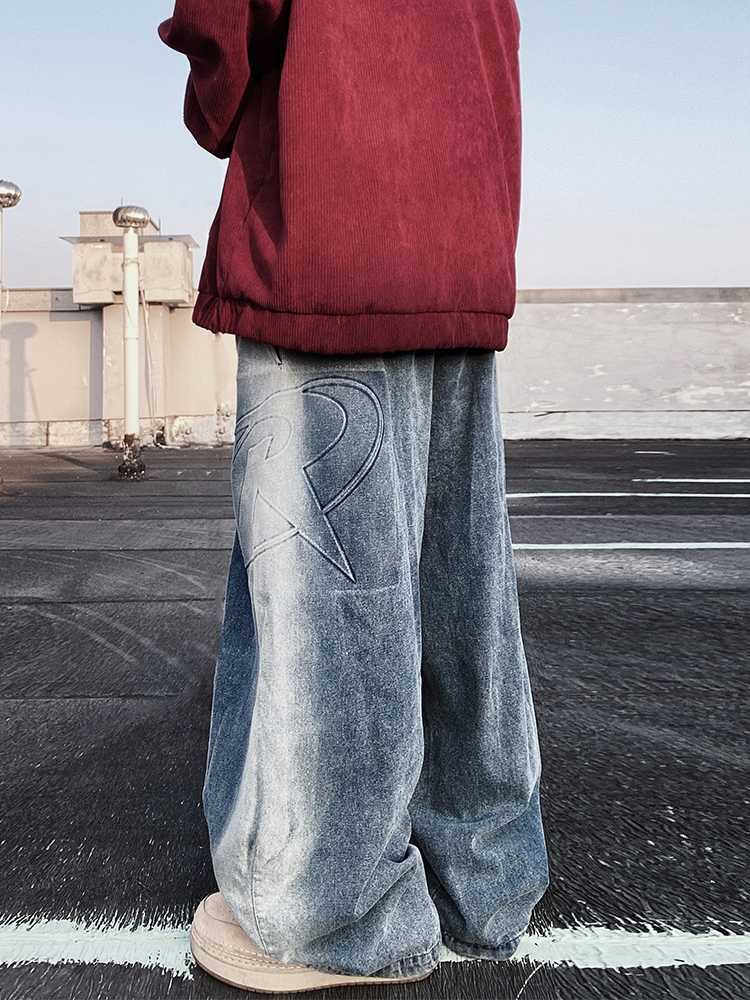 American Fashion Brand Vintage Mop Straight Jeans Lootquake LLC