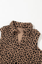 Luxury Summer Leopard Sleeveless Mini Dress Chic & Stylish Print Elegant Dress For Women