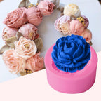 Cake Decorating Tools 3D Rose Flower Silicone Mold Gift Decorating Chocolate Cookie Soap Baking Molds Flower Bloom Rose Shape Silicone Soap 3D Cake Molds Cupcake Jelly Candy Chocolate Decoration Baking Tool Molds Stevvex