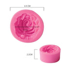 Cake Decorating Tools 3D Rose Flower Silicone Mold Gift Decorating Chocolate Cookie Soap Baking Molds Flower Bloom Rose Shape Silicone Soap 3D Cake Molds Cupcake Jelly Candy Chocolate Decoration Baking Tool Molds Stevvex