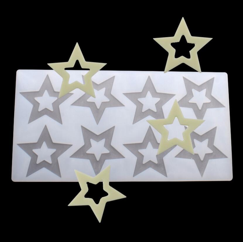 Cake Decorating Tools 3D Star Shape Silicone Mold Cupcake Chocolate Mould Decor Muffin Pan Baking Star Silicone Fondant Mold Flexible Molds Star Chocolate Mold For Dessert Candy Cupcake Topper Stevvex
