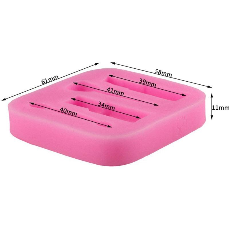 Cake Mold Cosmetic Shape Silicone Chocolate Mold 3D Silicone Pastry Mold Pastry And Bakery Accessories Dessert Tools Bakeware Women Makeup Silicone Mold Cosmetic Lipstick Shape Fondant Mold Stevvex