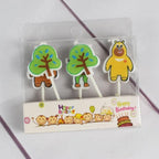 Cake Topper Bear Candles Cartoon Smiley Face Birthday Insert Creative  Party Cake Handmade Smiley Daisy Flower Cake Toppers For Birthday Party