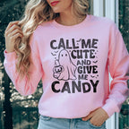 Call Me Cute An Give Me Candy Sweatshirt Peachy Sunday