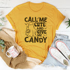 Call Me Cute and Give Me Candy Tee Peachy Sunday