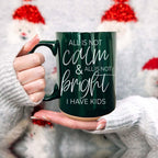 Christmas Ceramic Coffee Mug Double-Sided Snarky Holiday Gift Funny Santa Mug BandsCo Straps