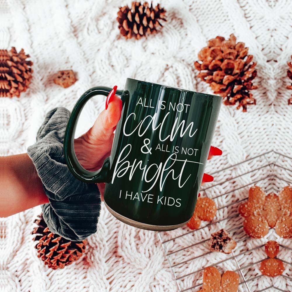 Christmas Ceramic Coffee Mug Double-Sided Snarky Holiday Gift Funny Santa Mug BandsCo Straps