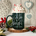 Christmas Ceramic Coffee Mug Double-Sided Snarky Holiday Gift Funny Santa Mug BandsCo Straps