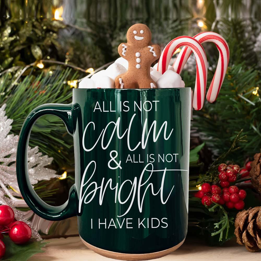 Christmas Ceramic Coffee Mug Double-Sided Snarky Holiday Gift Funny Santa Mug BandsCo Straps