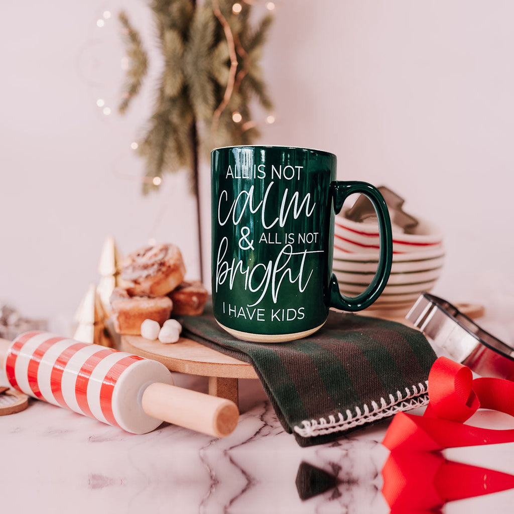 Christmas Ceramic Coffee Mug Double-Sided Snarky Holiday Gift Funny Santa Mug BandsCo Straps