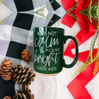 Christmas Ceramic Coffee Mug Double-Sided Snarky Holiday Gift Funny Santa Mug BandsCo Straps