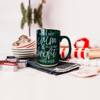 Christmas Ceramic Coffee Mug Double-Sided Snarky Holiday Gift Funny Santa Mug BandsCo Straps