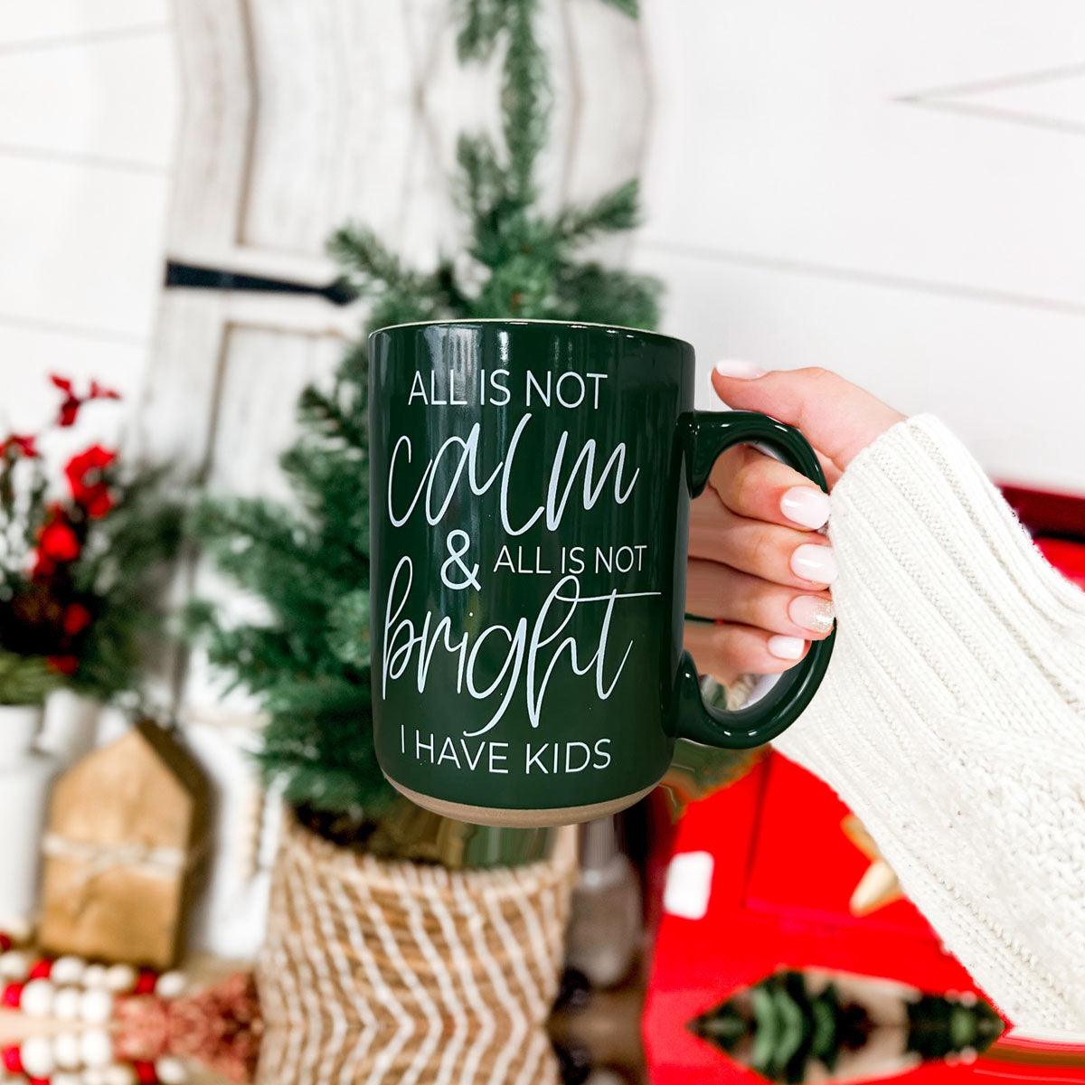 Christmas Ceramic Coffee Mug Double-Sided Snarky Holiday Gift Funny Santa Mug BandsCo Straps