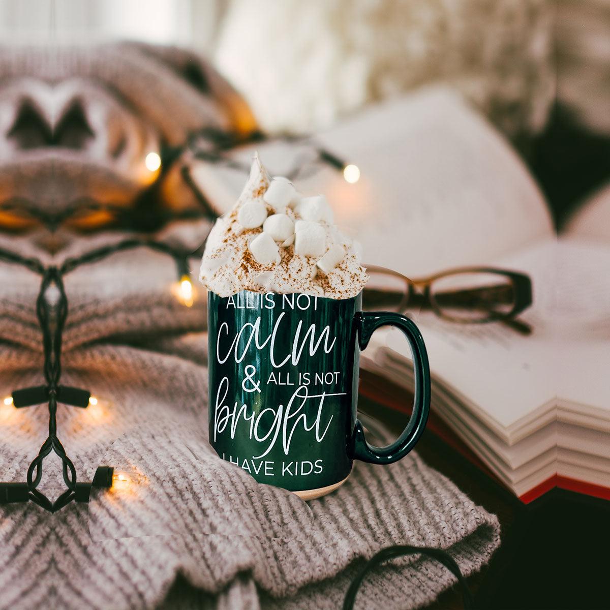Christmas Ceramic Coffee Mug Double-Sided Snarky Holiday Gift Funny Santa Mug BandsCo Straps