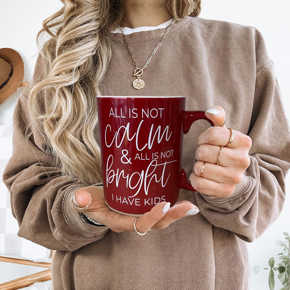 Christmas Ceramic Coffee Mug Double-Sided Snarky Holiday Gift Funny Santa Mug BandsCo Straps