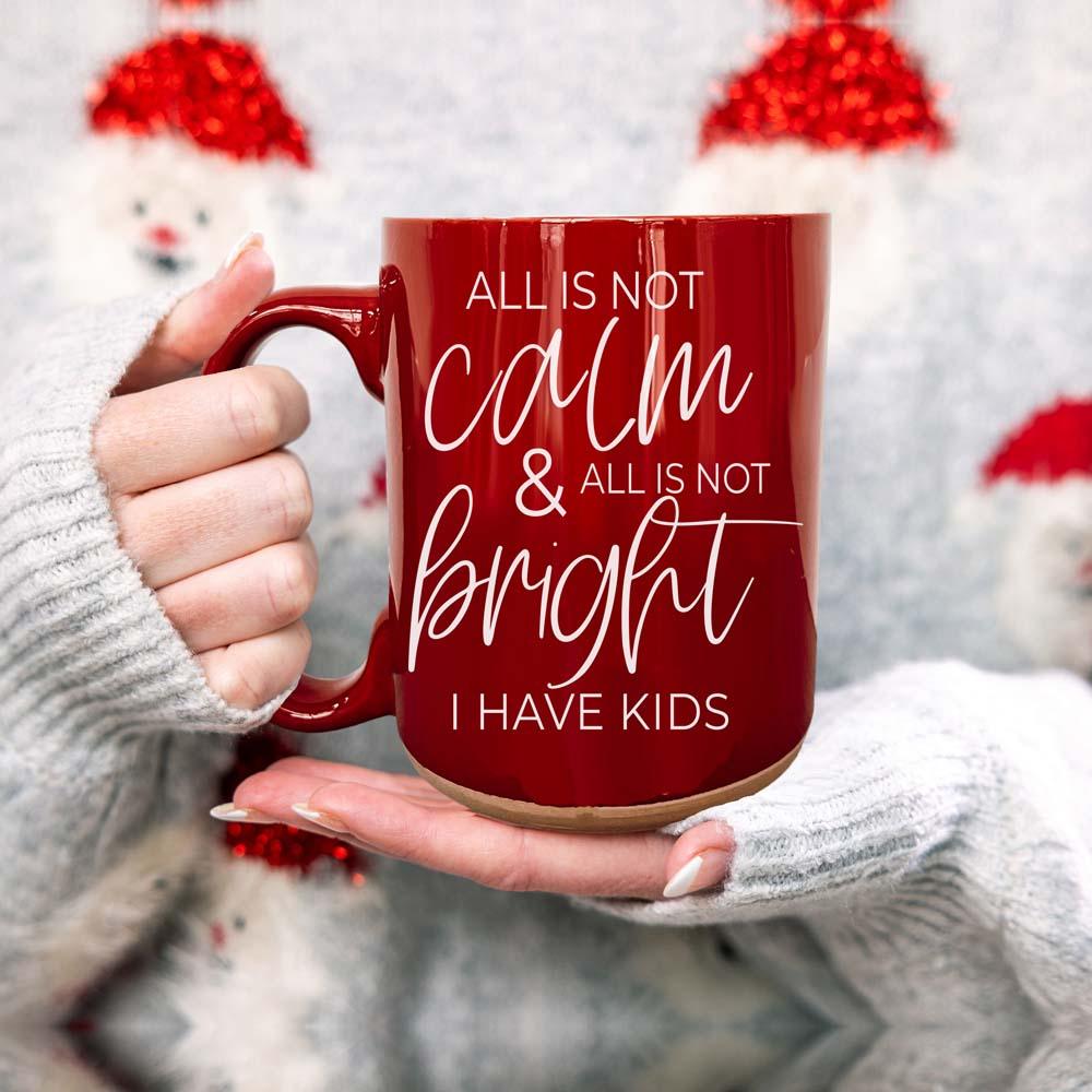 Christmas Ceramic Coffee Mug Double-Sided Snarky Holiday Gift Funny Santa Mug BandsCo Straps