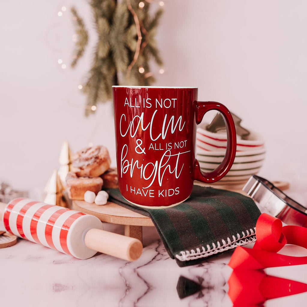 Christmas Ceramic Coffee Mug Double-Sided Snarky Holiday Gift Funny Santa Mug BandsCo Straps