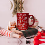 Christmas Ceramic Coffee Mug Double-Sided Snarky Holiday Gift Funny Santa Mug BandsCo Straps