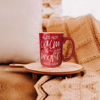 Christmas Ceramic Coffee Mug Double-Sided Snarky Holiday Gift Funny Santa Mug BandsCo Straps