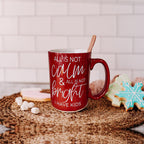Christmas Ceramic Coffee Mug Double-Sided Snarky Holiday Gift Funny Santa Mug BandsCo Straps