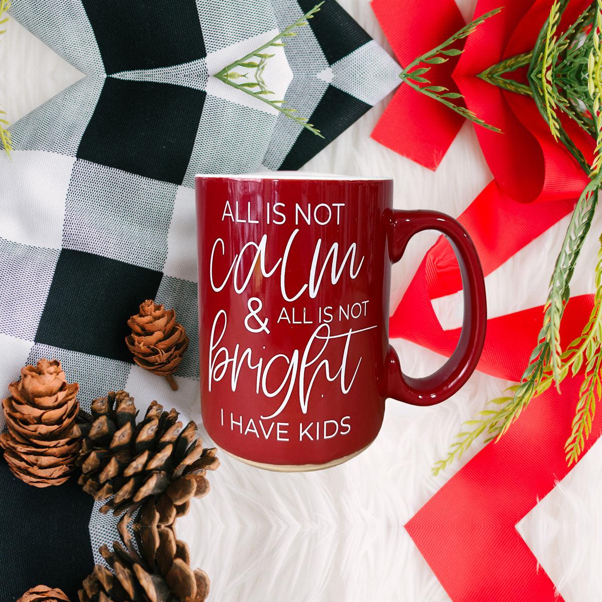 Christmas Ceramic Coffee Mug Double-Sided Snarky Holiday Gift Funny Santa Mug BandsCo Straps