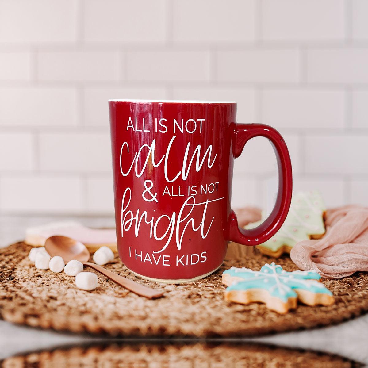 Christmas Ceramic Coffee Mug Double-Sided Snarky Holiday Gift Funny Santa Mug BandsCo Straps