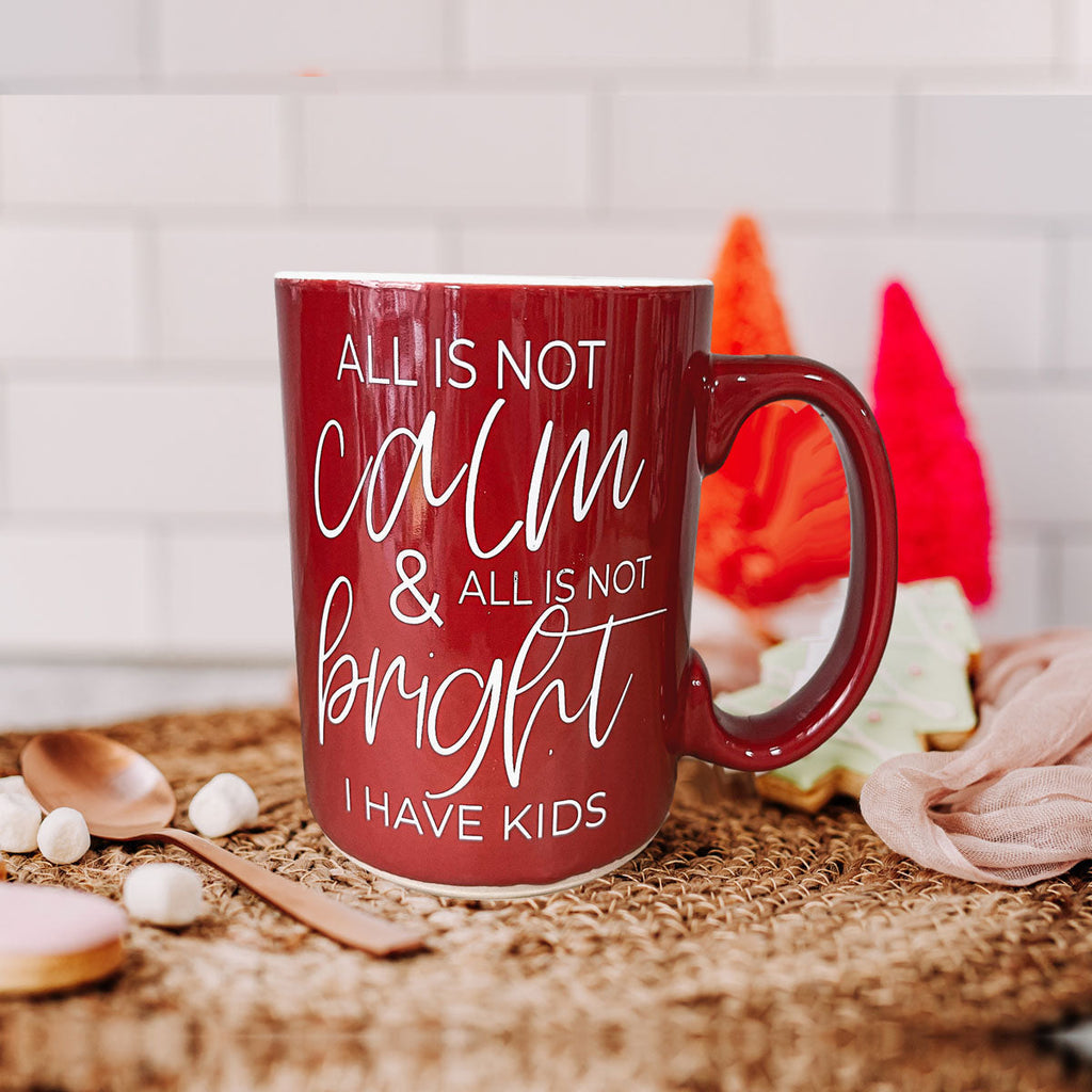 Christmas Ceramic Coffee Mug Double-Sided Snarky Holiday Gift Funny Santa Mug BandsCo Straps