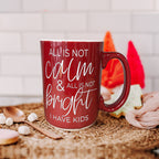 Christmas Ceramic Coffee Mug Double-Sided Snarky Holiday Gift Funny Santa Mug BandsCo Straps
