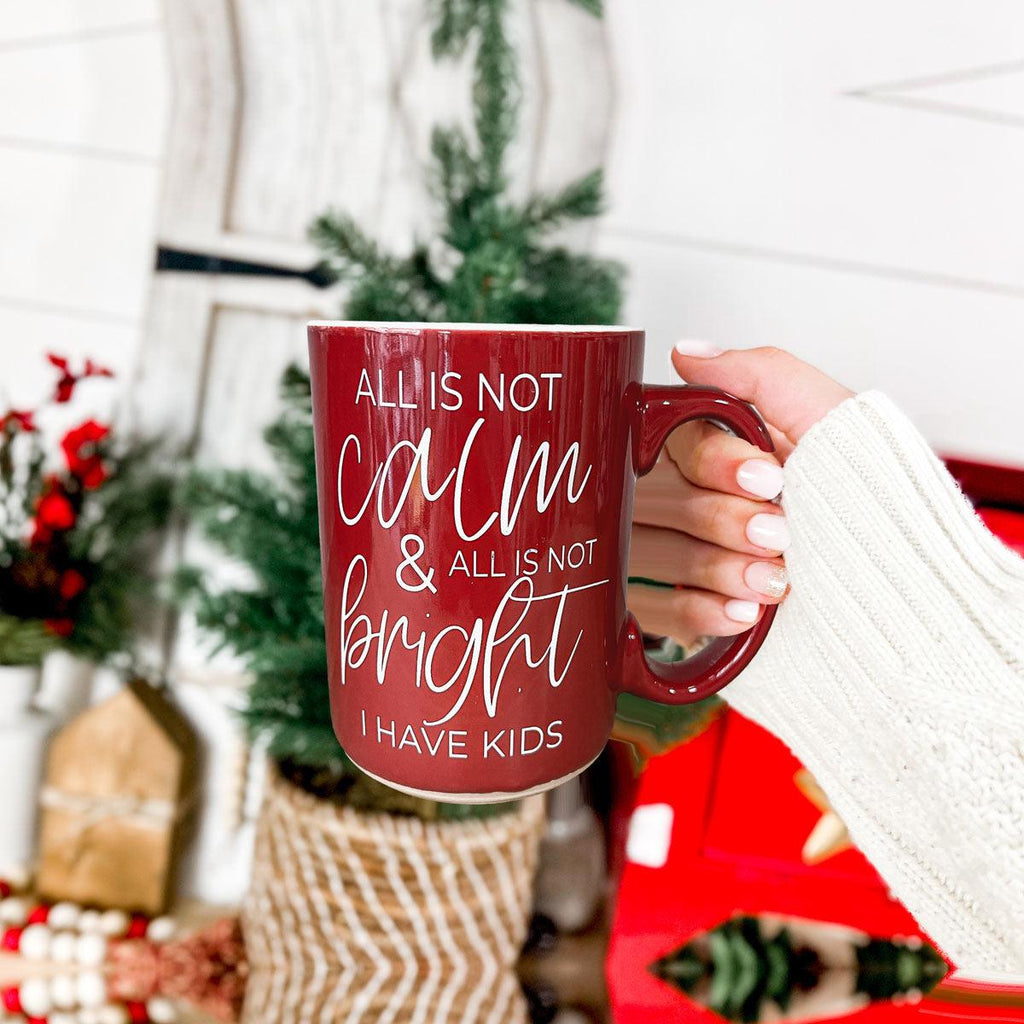 Christmas Ceramic Coffee Mug Double-Sided Snarky Holiday Gift Funny Santa Mug BandsCo Straps