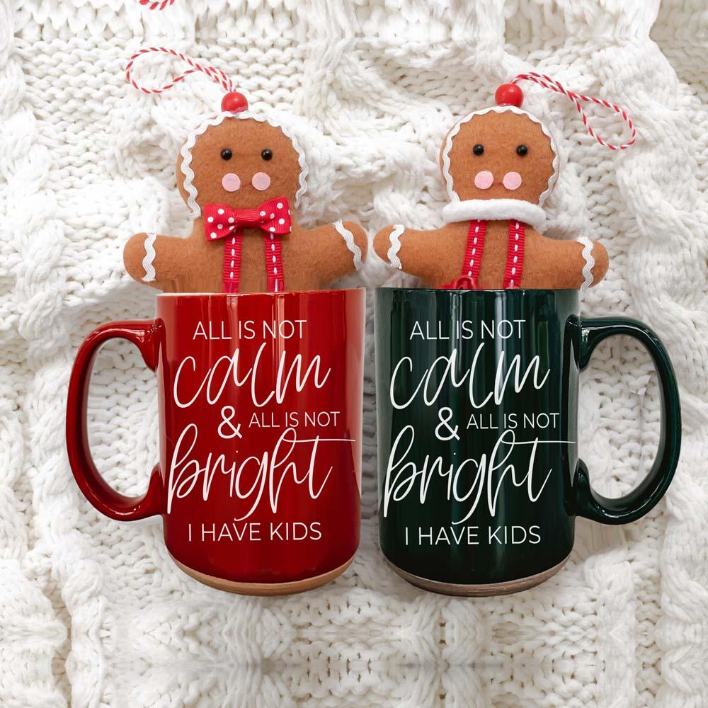 Christmas Ceramic Coffee Mug Double-Sided Snarky Holiday Gift Funny Santa Mug BandsCo Straps