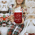 Christmas Ceramic Coffee Mug Double-Sided Snarky Holiday Gift Funny Santa Mug BandsCo Straps