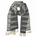 Cambodia Chevron Tapestry Scarf 100% Organic Cotton Handloomed Tassel Fringe BandsCo Straps