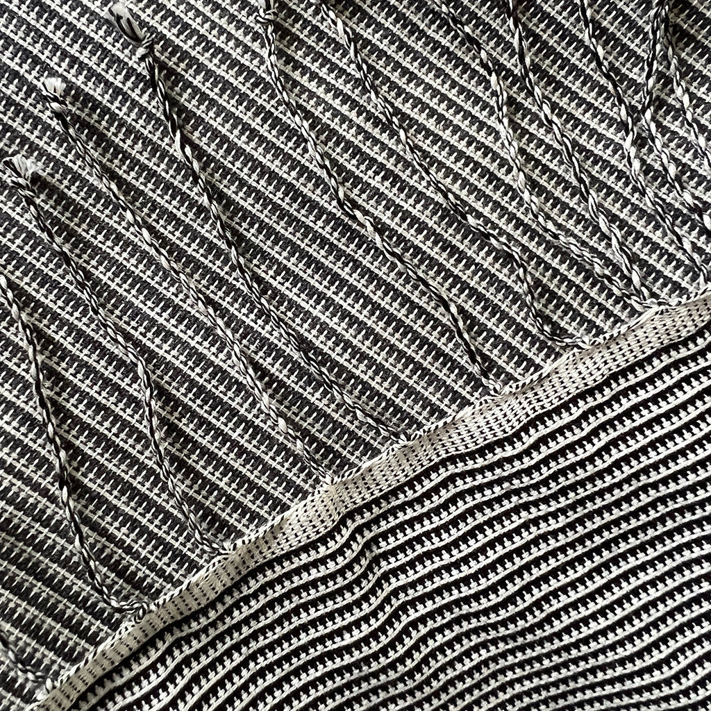 Cambodian Handloom Scarf 100% Organic Cotton Large Travel Wrap Neutral Tones BandsCo Straps