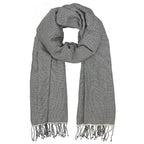 Cambodian Handloom Scarf 100% Organic Cotton Large Travel Wrap Neutral Tones BandsCo Straps