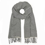 Cambodian Handloom Scarf 100% Organic Cotton Large Travel Wrap Neutral Tones BandsCo Straps