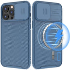 Camera Case Wireless Charging  with Sliding Lens Cover Slim Magnetic Case For iPhone 13Pro Slide Lens Protection Magnetic Wireless Charging Phone Case For iPhone 13 12 Pro Max 13 Shockproof iphone Cover Stevvex