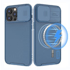 Camera Case Wireless Charging  with Sliding Lens Cover Slim Magnetic Case For iPhone 13Pro Slide Lens Protection Magnetic Wireless Charging Phone Case For iPhone 13 12 Pro Max 13 Shockproof iphone Cover Stevvex