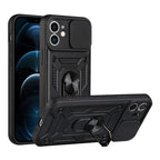 Camera Protection Shockproof Armor Case For iPhone 12 13 14 Pro Max Cover Men Cool  Woman Camera Cover And Stand Sliding Lens Protection Rotating Ring Mount  Shock Resistant Shockproof Protective Bumper Stevvex