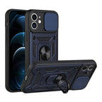 Camera Protection Shockproof Armor Case For iPhone 12 13 14 Pro Max Cover Men Cool  Woman Camera Cover And Stand Sliding Lens Protection Rotating Ring Mount  Shock Resistant Shockproof Protective Bumper Stevvex