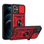 Camera Protection Shockproof Armor Case For iPhone 12 13 14 Pro Max Cover Men Cool  Woman Camera Cover And Stand Sliding Lens Protection Rotating Ring Mount  Shock Resistant Shockproof Protective Bumper Stevvex