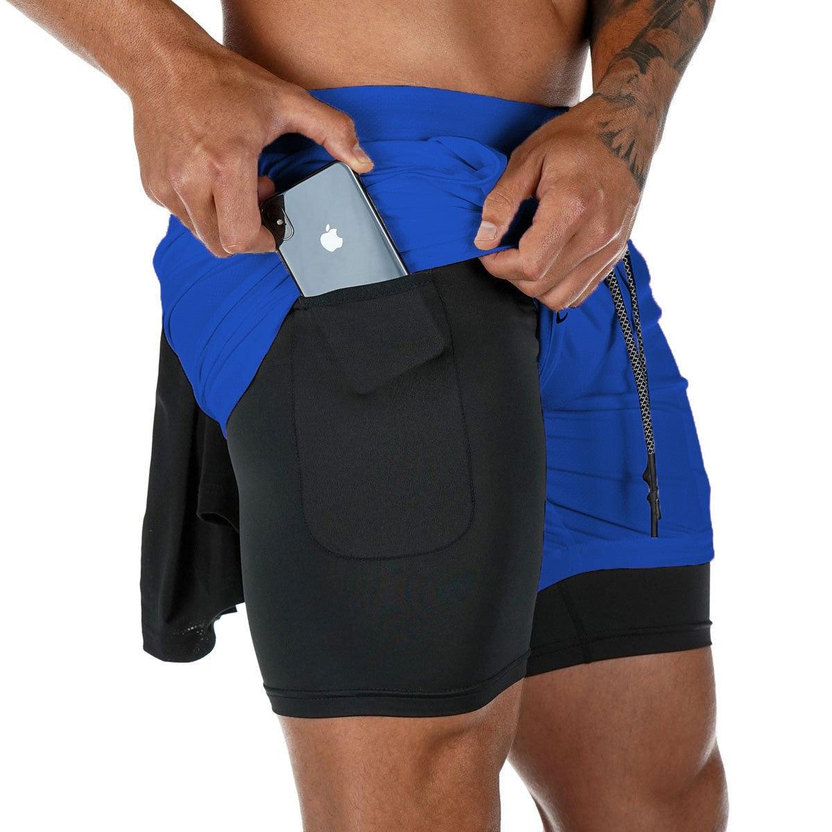 Camo Running Shorts Men Gym Sports Shorts 2 In 1 Quick Dry Workout Training Gym Fitness Jogging Short Pants Summer Men Shorts  Men's Running Gym Shorts Breathable with Pockets Quick Dry Sportswear Stevvex
