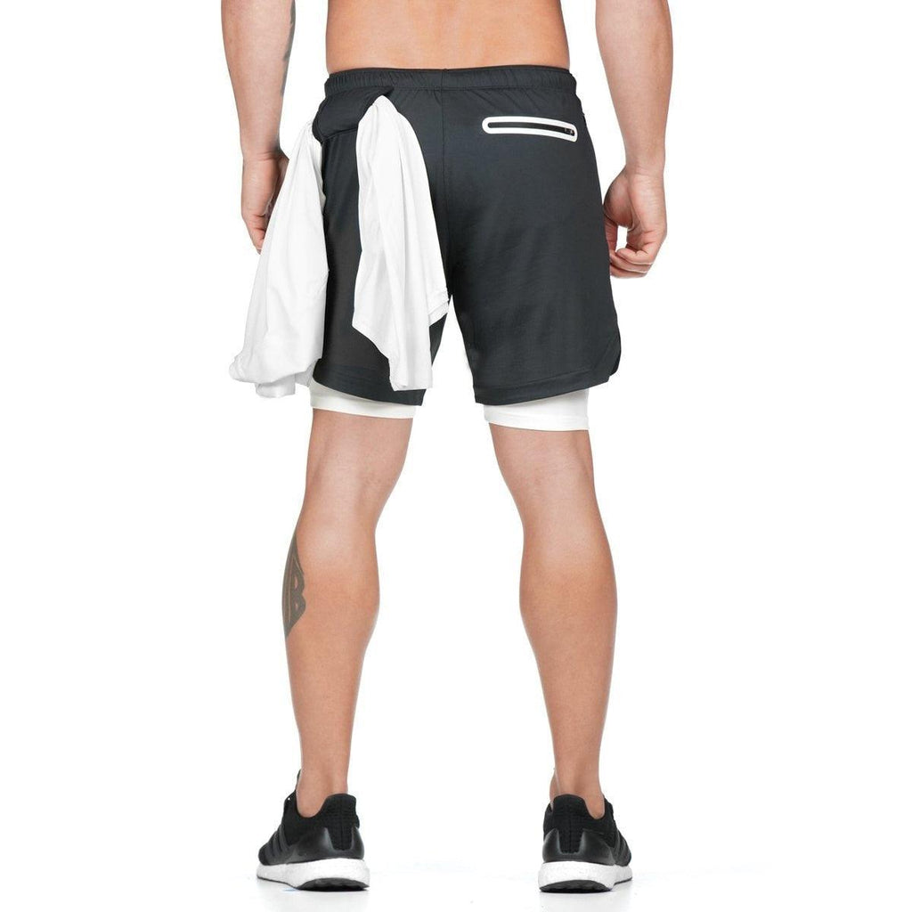 Camo Running Shorts Men Gym Sports Shorts 2 In 1 Quick Dry Workout Training Gym Fitness Jogging Short Pants Summer Men Shorts  Men's Running Gym Shorts Breathable with Pockets Quick Dry Sportswear Stevvex