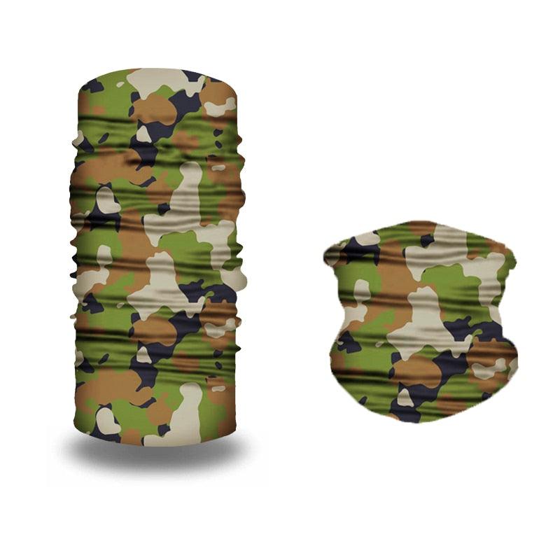 Camouflage Bandana Motorcycle Bike Riding Protection Headscarf Camping Hiking Protective Face Camo Scarf Shemagh Neck Cover Camping Hiking Climbing Face Mask Headband Windproof Head Scarves Neck Warmer Cycling Camping Hiking Men Women Stevvex