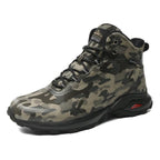 Camouflage Hiking Strong Breathable Non-slip Shoes Outdoor Men's Sports Shoes Waterproof Air Circulation Insole Ankle Support Non-Slip Lightweight For Outdoor Trekking Walking Shoes Stevvex