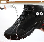 Camouflage Hiking Strong Breathable Non-slip Shoes Outdoor Men's Sports Shoes Waterproof Air Circulation Insole Ankle Support Non-Slip Lightweight For Outdoor Trekking Walking Shoes Stevvex